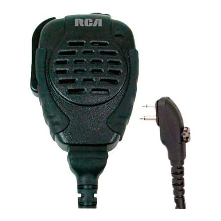 Discount Two-Way Radio RCA Police Style Rubberized Speaker Mic with Screw in Connector, Heavy Duty SM310-X03S